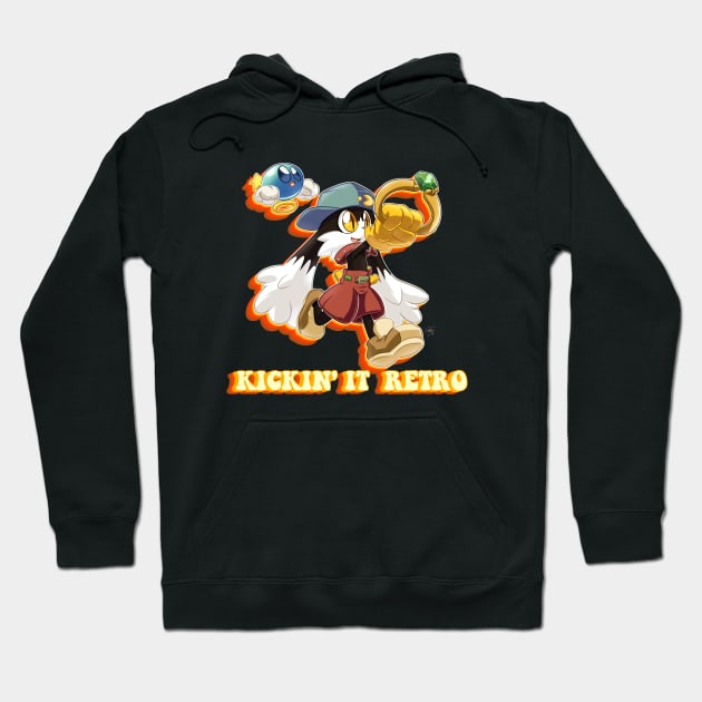 Kickin' it Retro Klonoa Hoodie by corythec